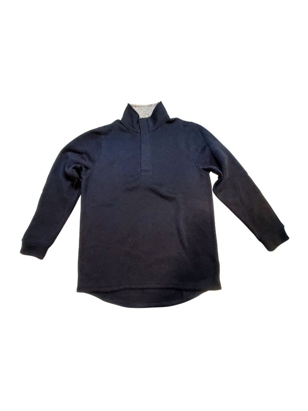 Tailorbyrd Mens Navy Long-Sleeve Pullover Shirt Size L Contrast Collar Button-Up